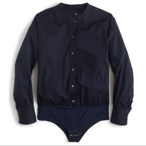NWT J.Crew Stretch Bodysuit, Navy, size 6